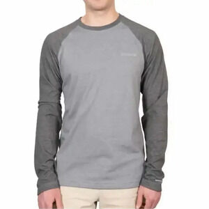 Columbia Men's Long Sleeve Raglan Tee Gray